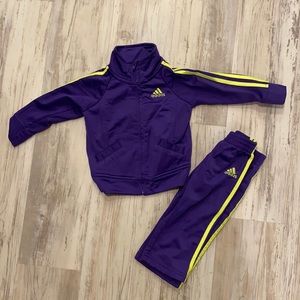 Adidas Purple Neon Tracksuit